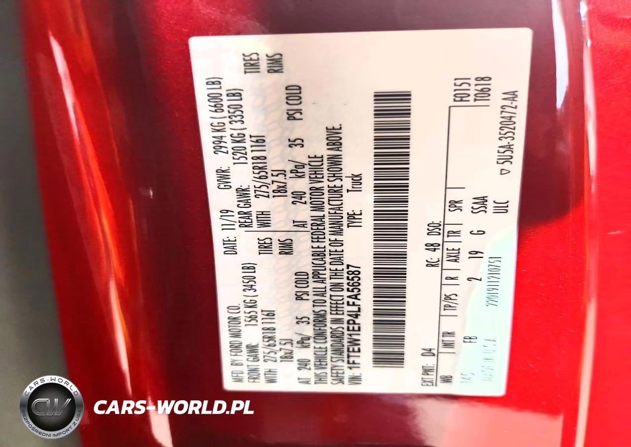 2020 Ford F150 Supercrew VIN:1FTEW1EP4LFA56587 - 12