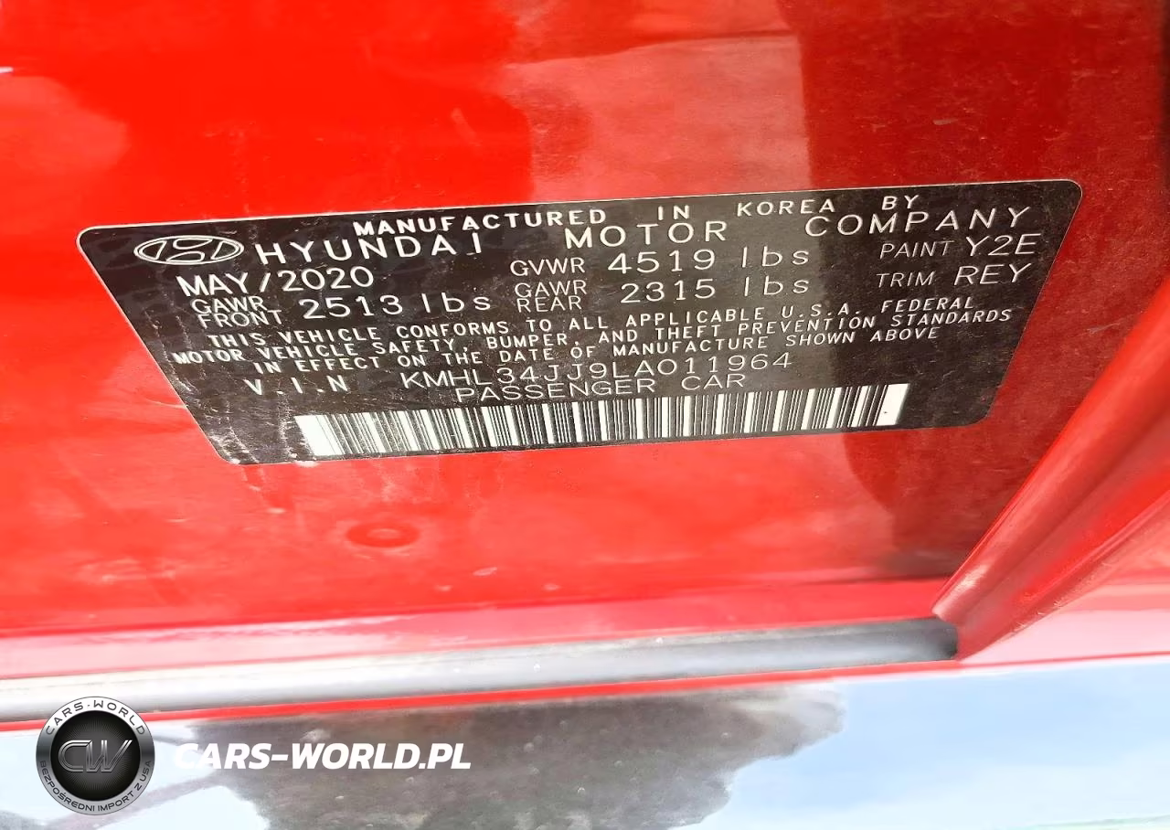 2020 Hyundai Sonata Hybrid Sel VIN:KMHL34JJ9LA011964 - 12