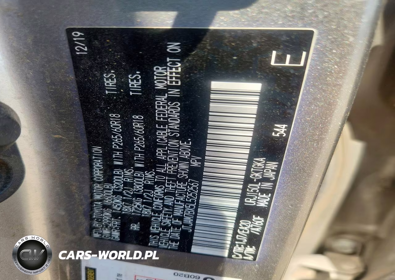 2020 Lexus Gx 460 Premium VIN:JTJAM7BX5L5252567 - 13
