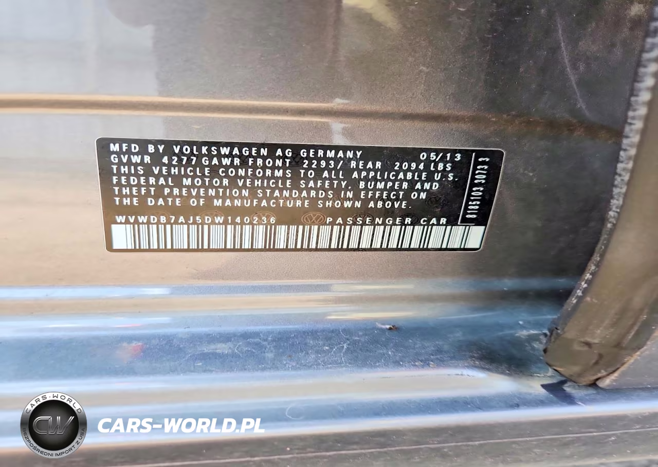 2013 Volkswagen Golf VIN:WVWDB7AJ5DW140236 - 12