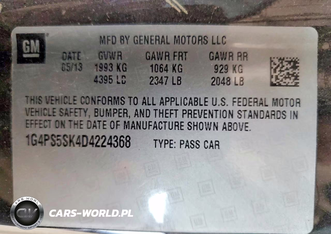 2013 Buick Verano VIN:1G4PS5SK4D4224368 - 12