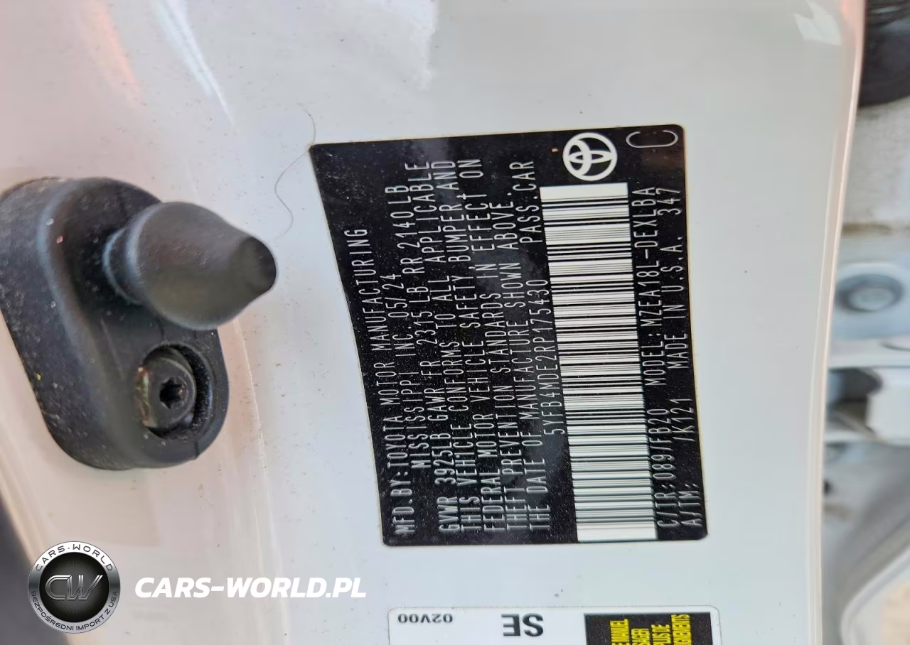 2024 Toyota Corolla Le VIN:5YFB4MDE2RP175430 - 12