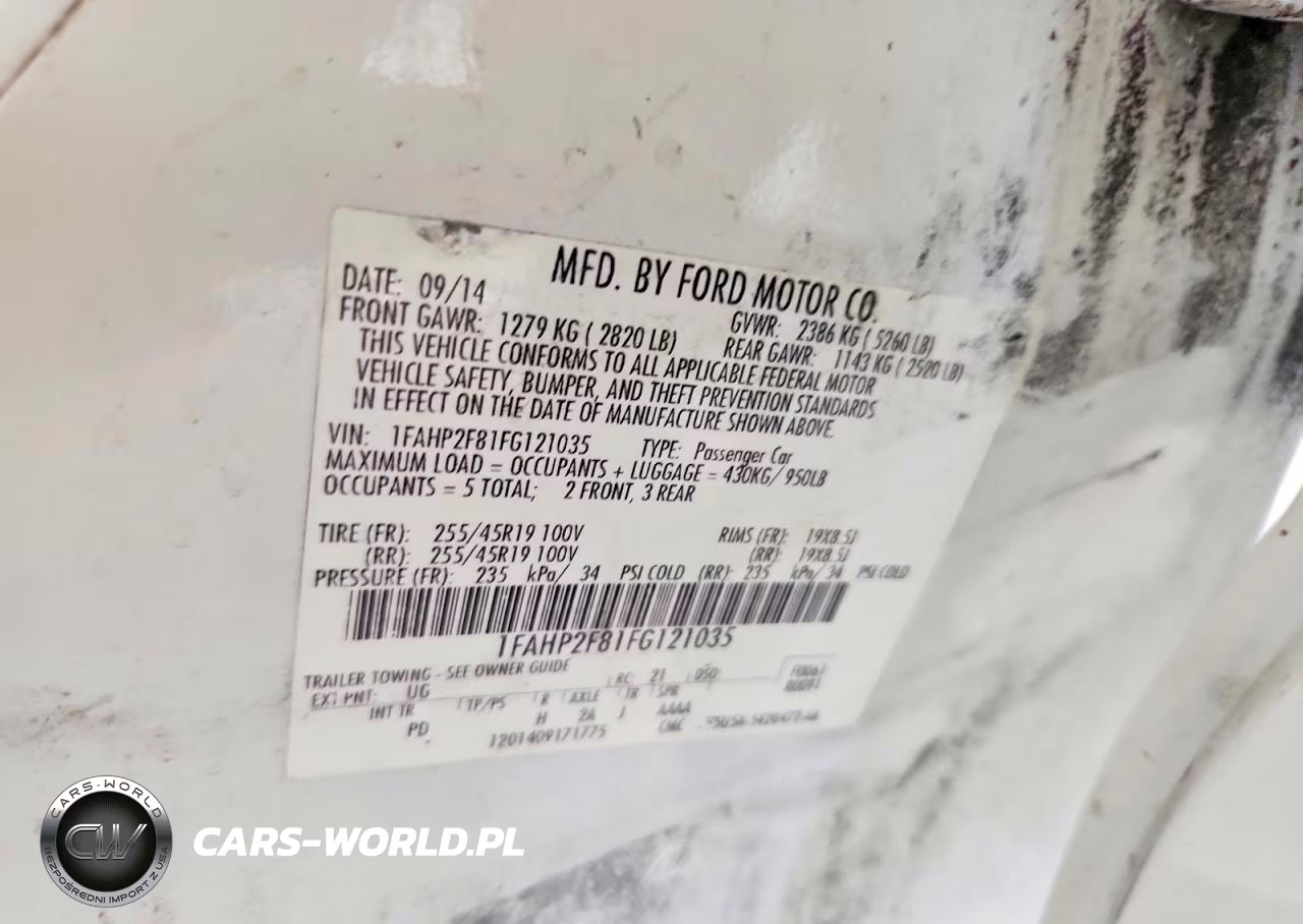 2015 Ford Taurus Limited VIN:1FAHP2F81FG121035 - 12