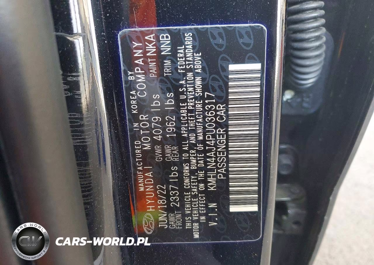2023 Hyundai Elantra Limited VIN:KMHLN4AJ4PU036317 - 12