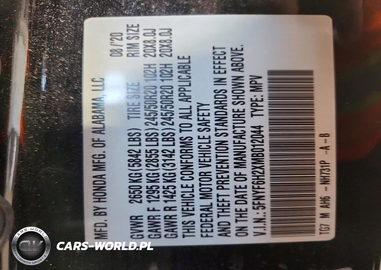 2021 Honda Pilot Se VIN:5FNYF6H2XMB012044 - 13