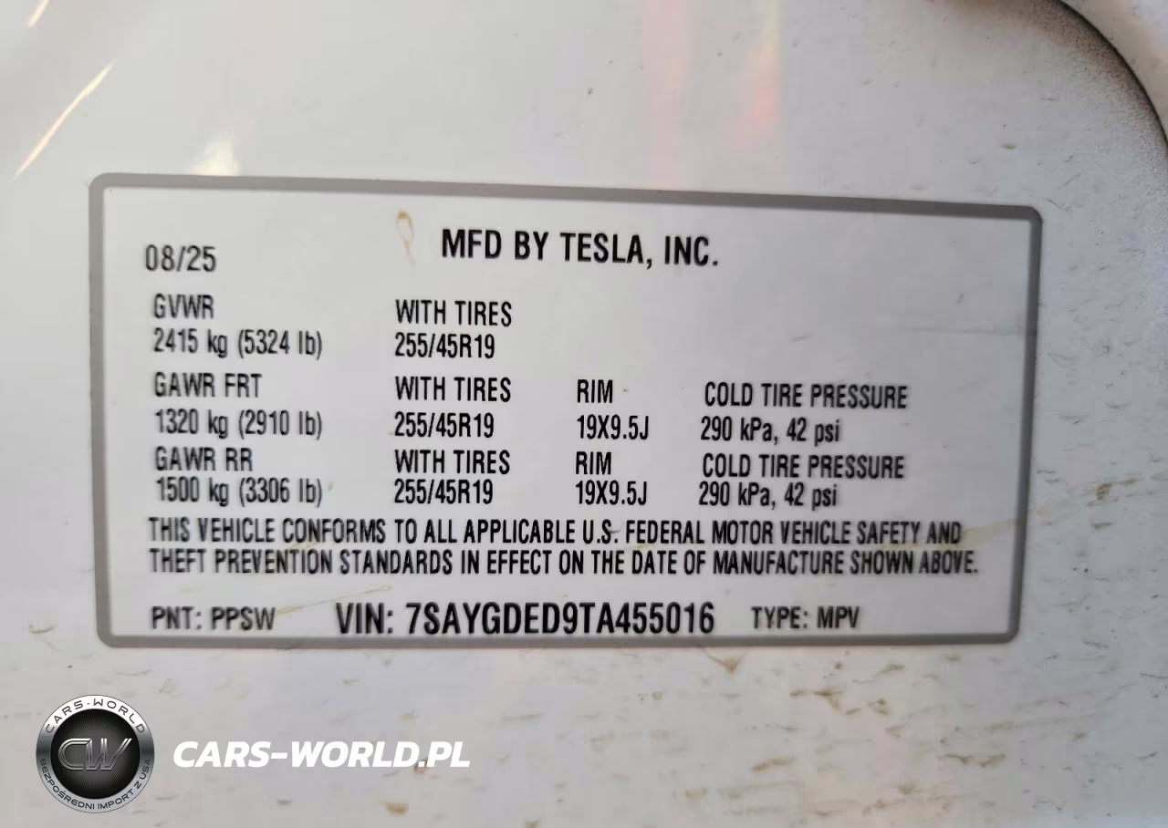 2026 Tesla Model Y VIN:7SAYGDED9TA455016 - 13