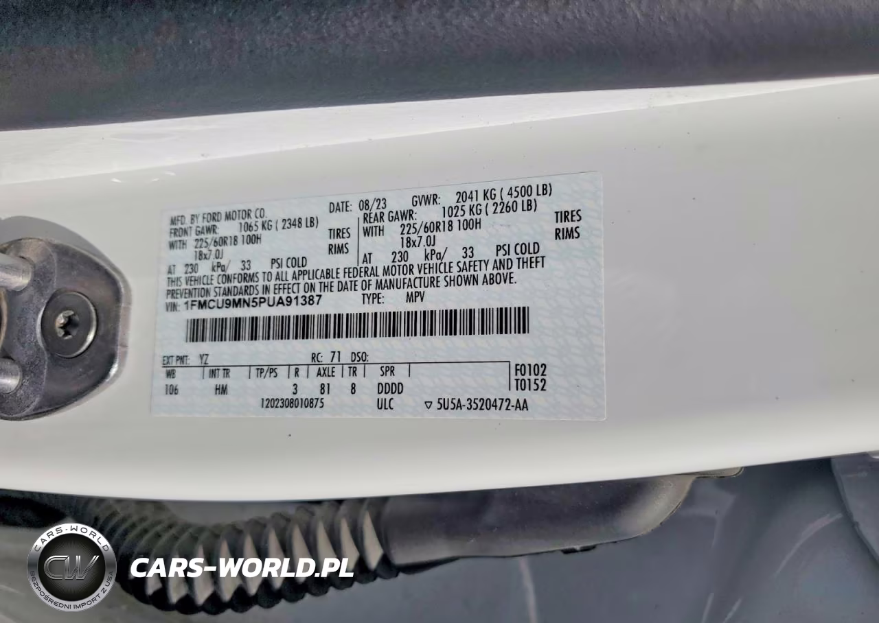 2023 Ford Escape St Line VIN:1FMCU9MN5PUA91387 - 13