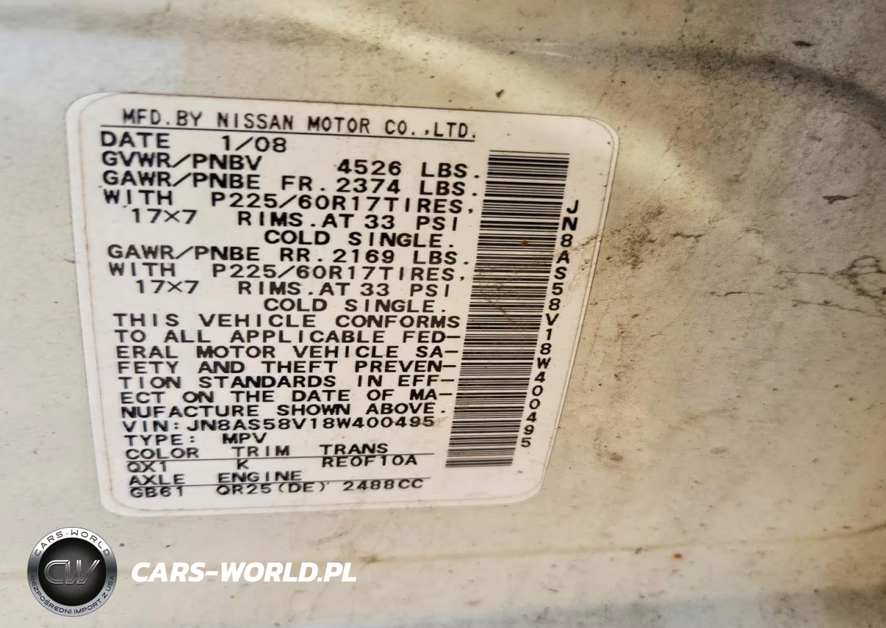 2008 Nissan Rogue VIN:JN8AS58V18W400495 - 13