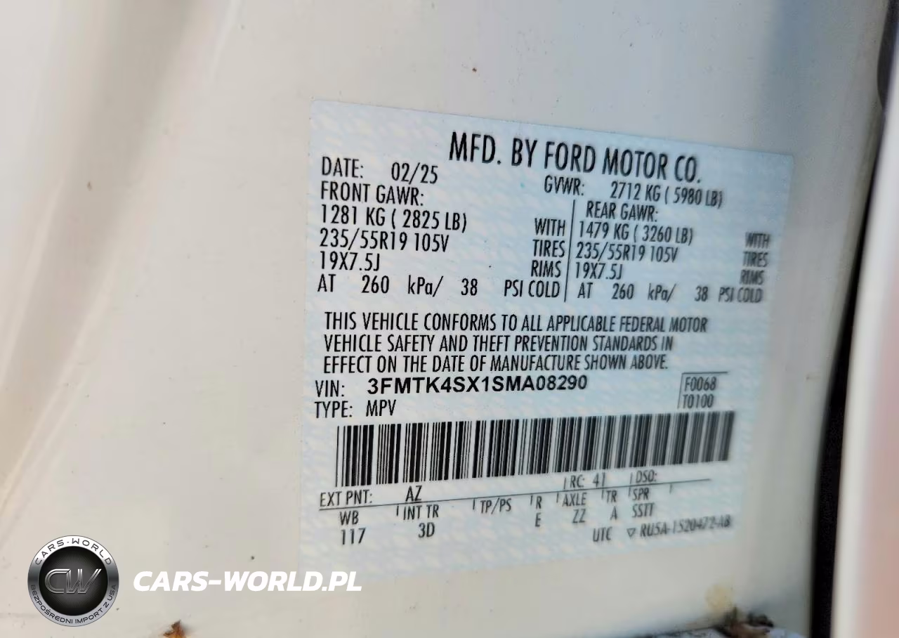 2025 Ford Mustang Mach-E Gt VIN:3FMTK4SX1SMA08290 - 12