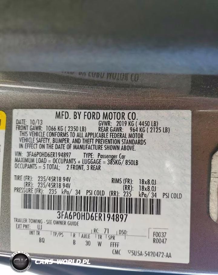 2014 Ford Fusion Se VIN:3FA6P0HD6ER194897 - 12