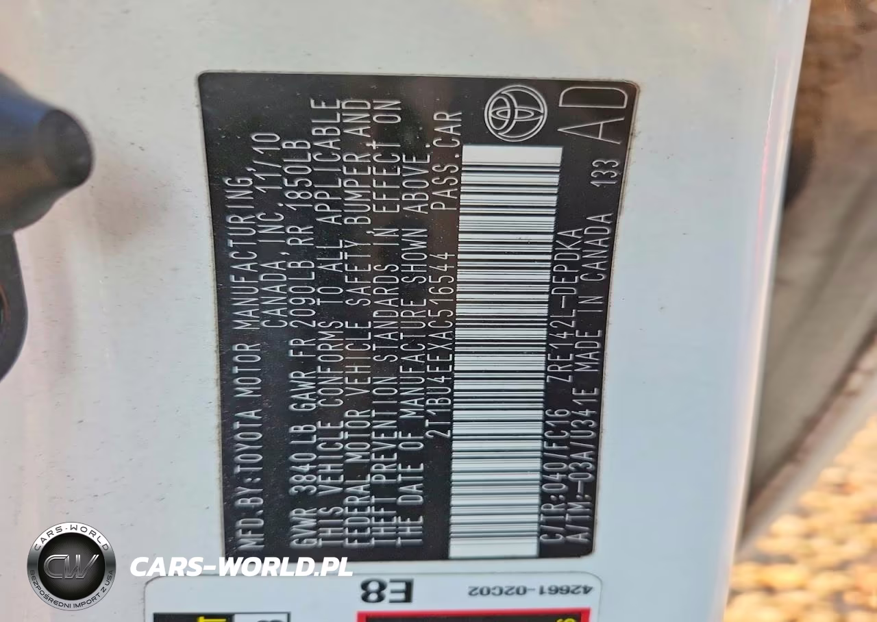 2010 Toyota Corolla Le VIN:2T1BU4EEXAC516544 - 12