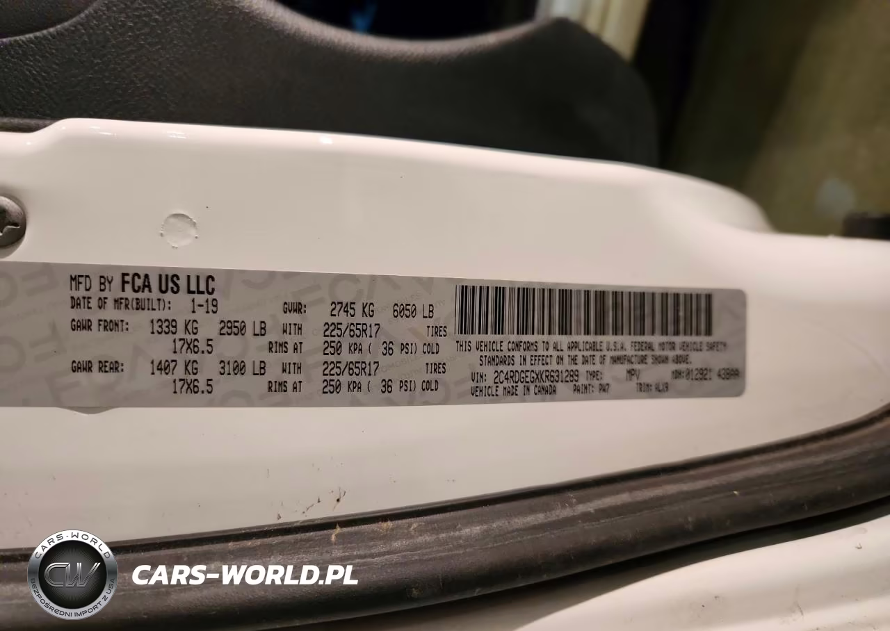2019 Dodge Grand Caravan Gt VIN:2C4RDGEGXKR631289 - 13