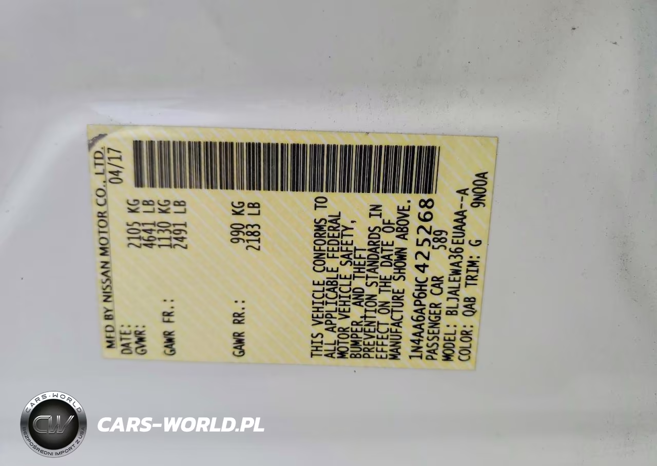 2017 Nissan Maxima 3.5 Sl VIN:1N4AA6AP6HC425268 - 12