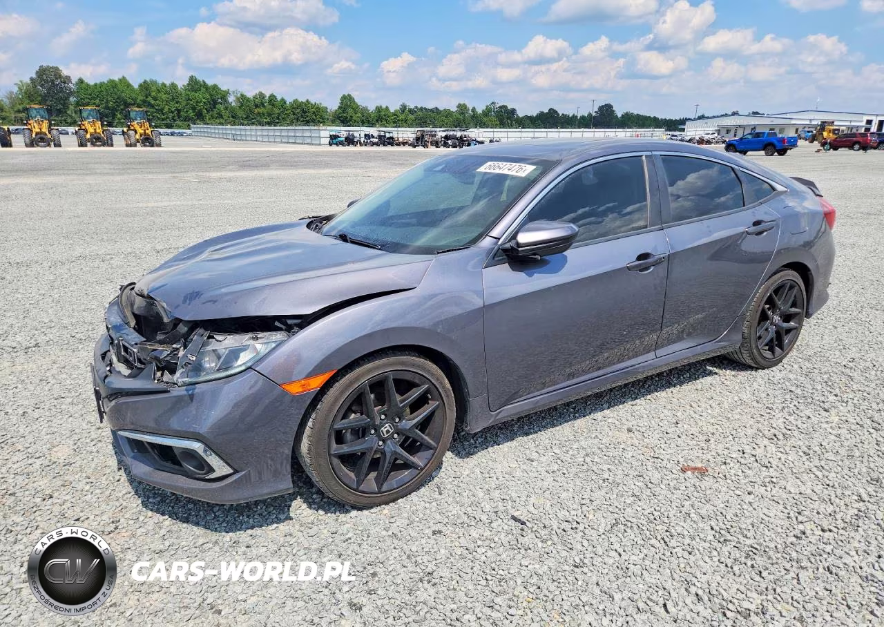 2019 Honda Civic Exl VIN:JHMFC1F73KX002877 - 1