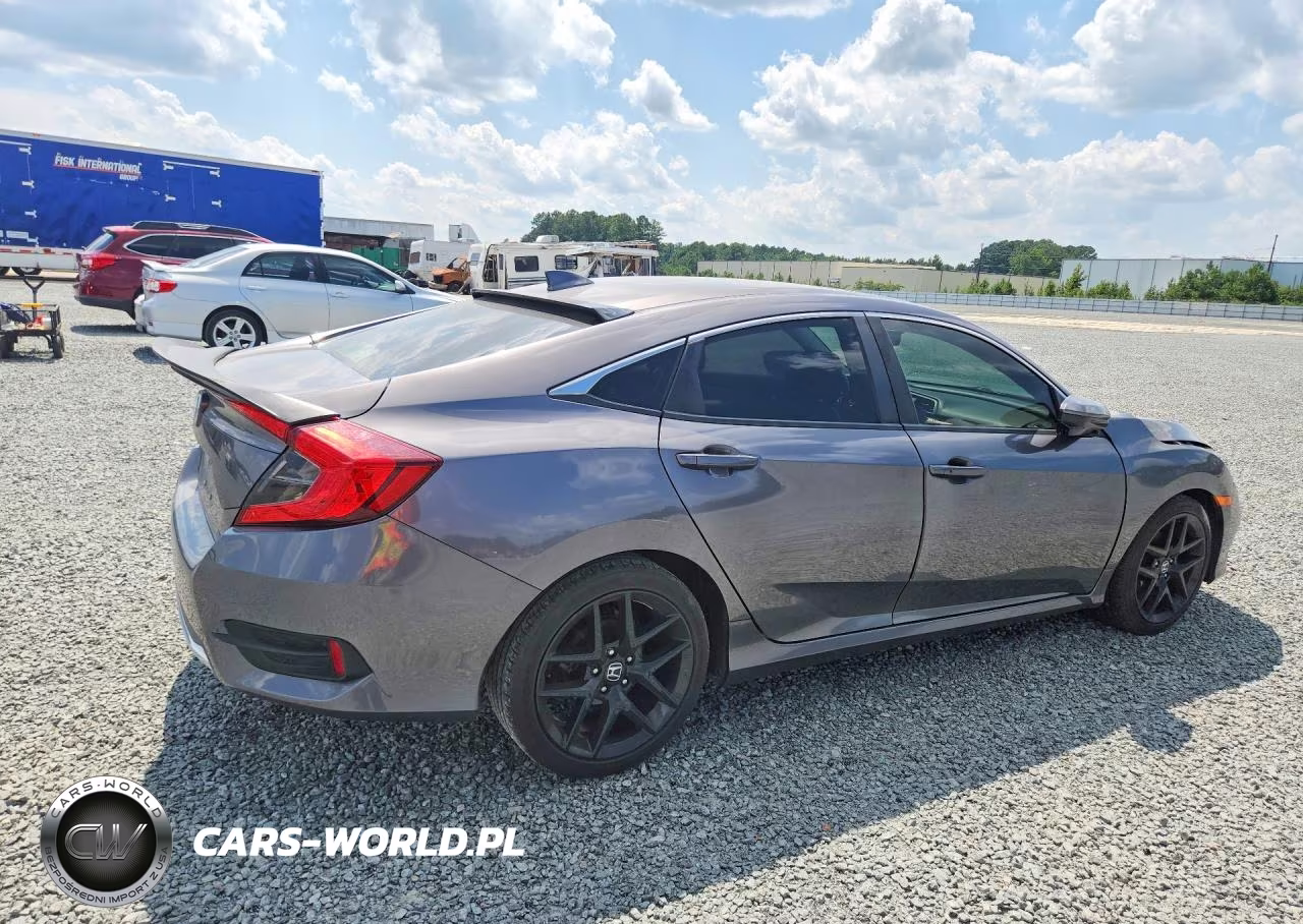 2019 Honda Civic Exl VIN:JHMFC1F73KX002877 - 3