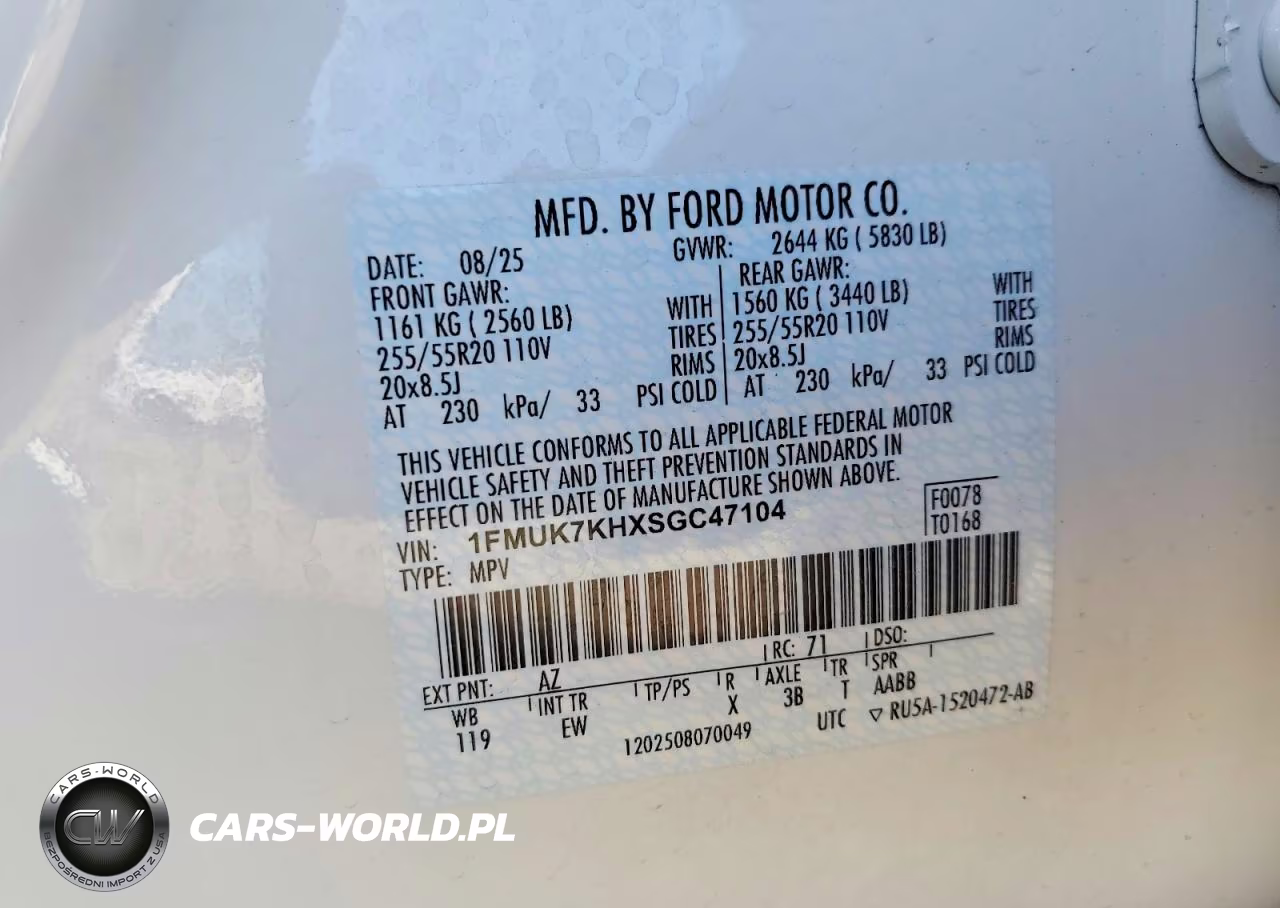 2025 Ford Explorer St-Line VIN:1FMUK7KHXSGC47104 - 13