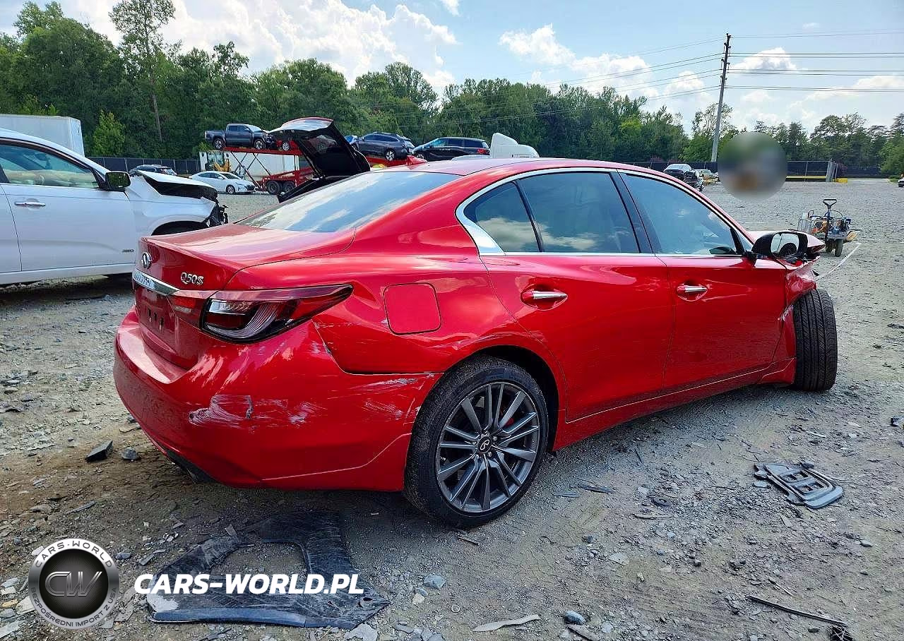 2019 Infiniti Q50 Red Sport 400 VIN:JN1FV7AR4KM830500 - 3