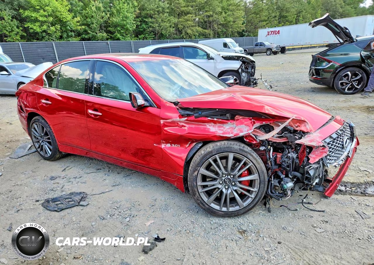 2019 Infiniti Q50 Red Sport 400 VIN:JN1FV7AR4KM830500 - 4