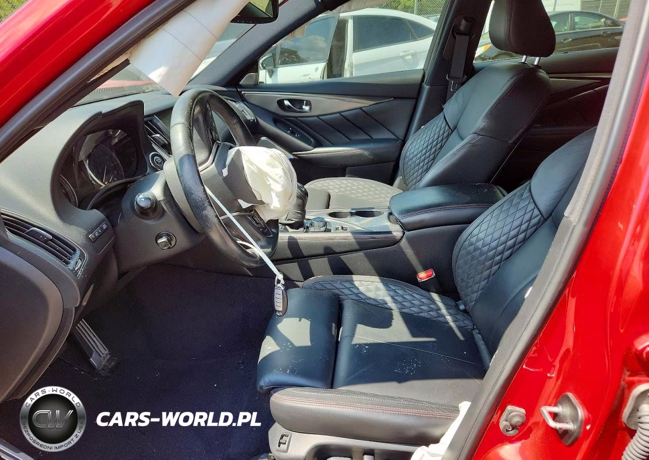 2019 Infiniti Q50 Red Sport 400 VIN:JN1FV7AR4KM830500 - 7