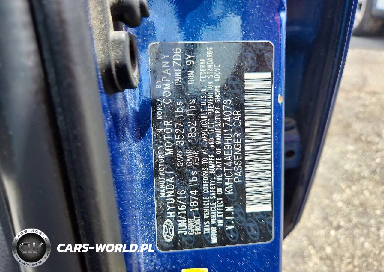 2017 Hyundai Accent Se VIN:KMHCT4AE9HU174073 - 12