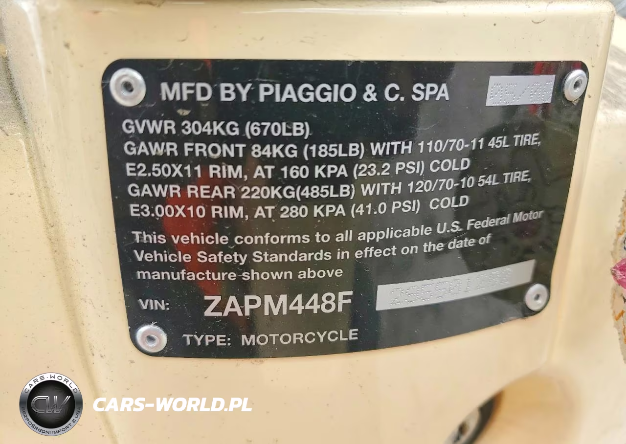 2009 Vespa Lx 150 VIN:ZAPM448F295501282 - 9