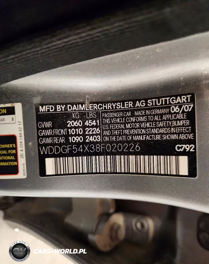2008 Mercedes-Benz C 300 VIN:WDDGF54X38F020226 - 12
