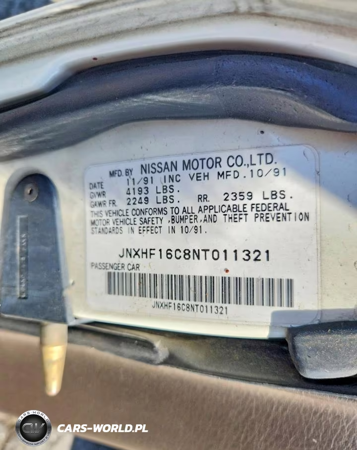 1992 Infiniti M30 Base VIN:JNXHF16C8NT011321 - 12