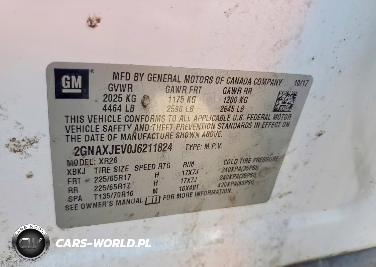 2018 Chevrolet Equinox Lt VIN:2GNAXJEV0J6211824 - 13