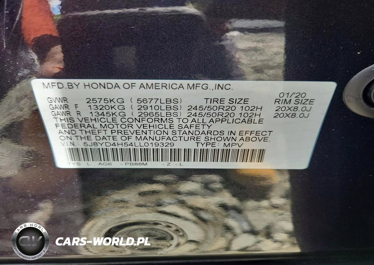 2020 Acura Mdx Technology VIN:5J8YD4H54LL019329 - 13