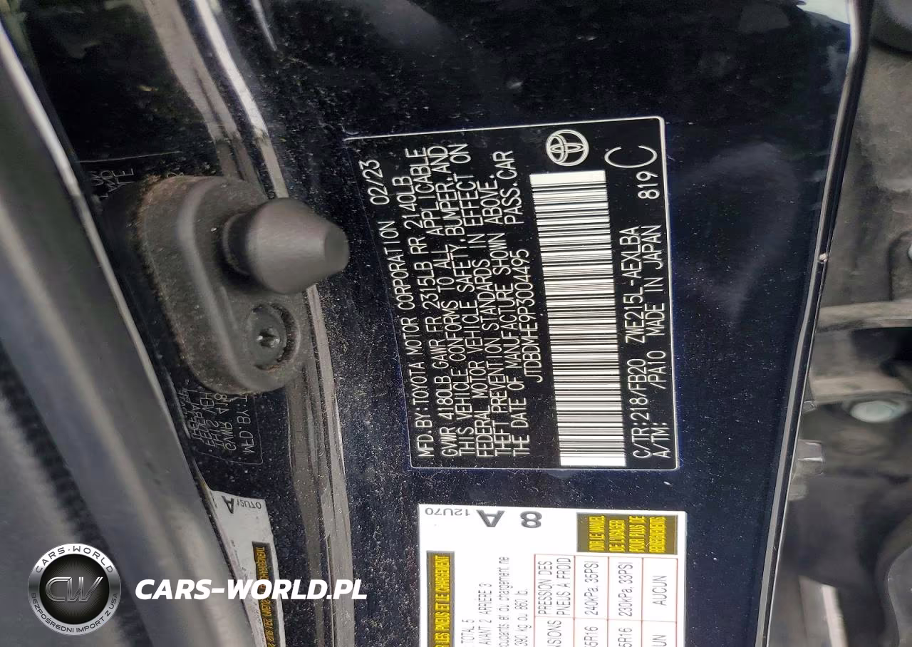 2023 Toyota Corolla Hybrid Le VIN:JTDBDMHE9P3004495 - 12