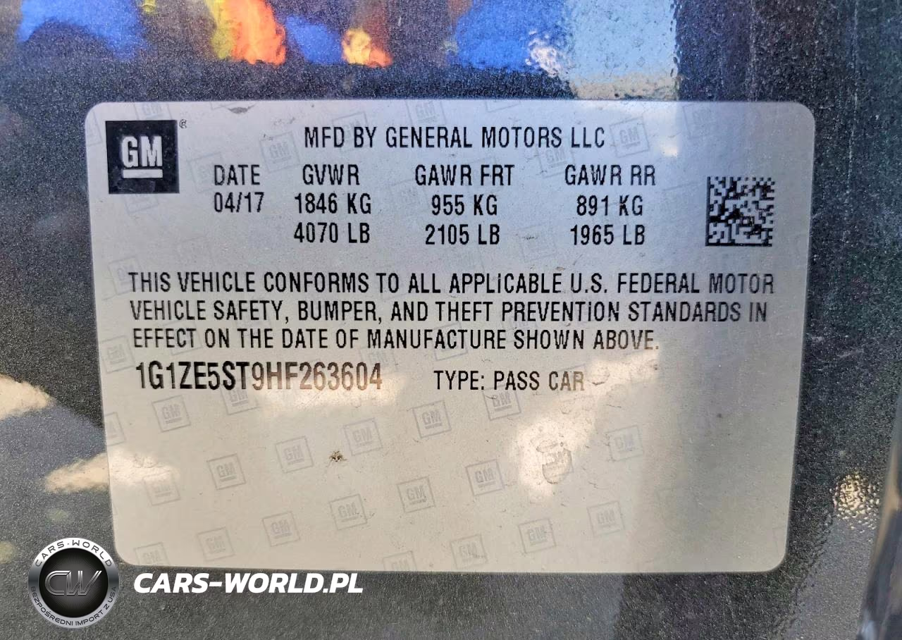 2017 Chevrolet Malibu Lt VIN:1G1ZE5ST9HF263604 - 12