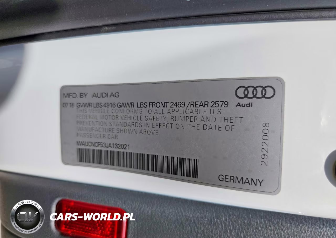 2018 Audi A5 Prestige VIN:WAUCNCF53JA132021 - 12