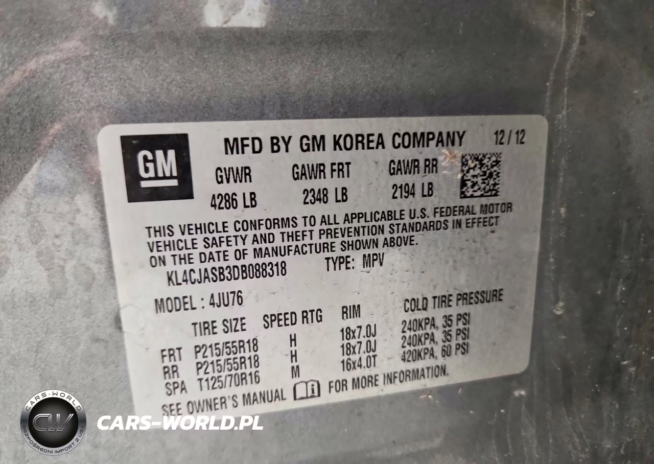 2013 Buick Encore VIN:KL4CJASB3DB088318 - 13