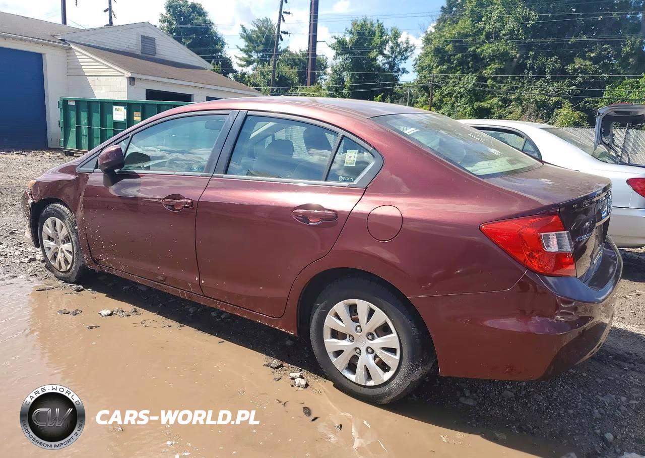 2012 Honda Civic Lx VIN:19XFB2E51CE064127 - 2