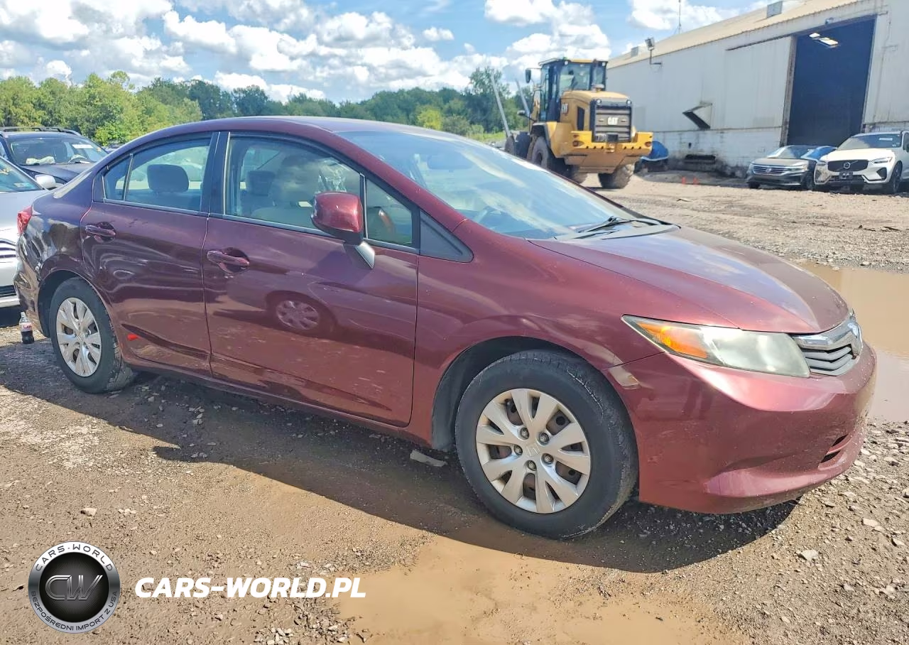 2012 Honda Civic Lx VIN:19XFB2E51CE064127 - 4