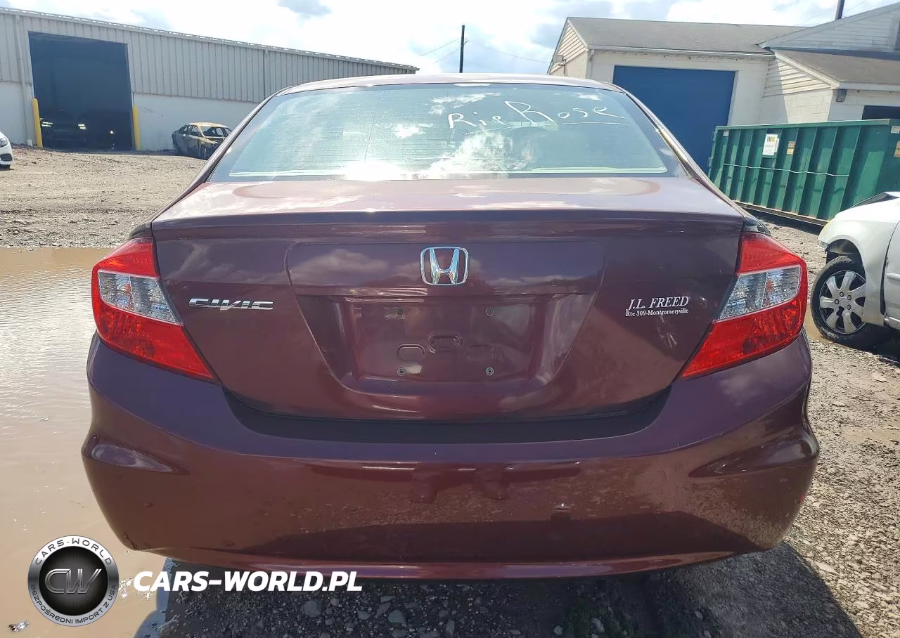 2012 Honda Civic Lx VIN:19XFB2E51CE064127 - 6