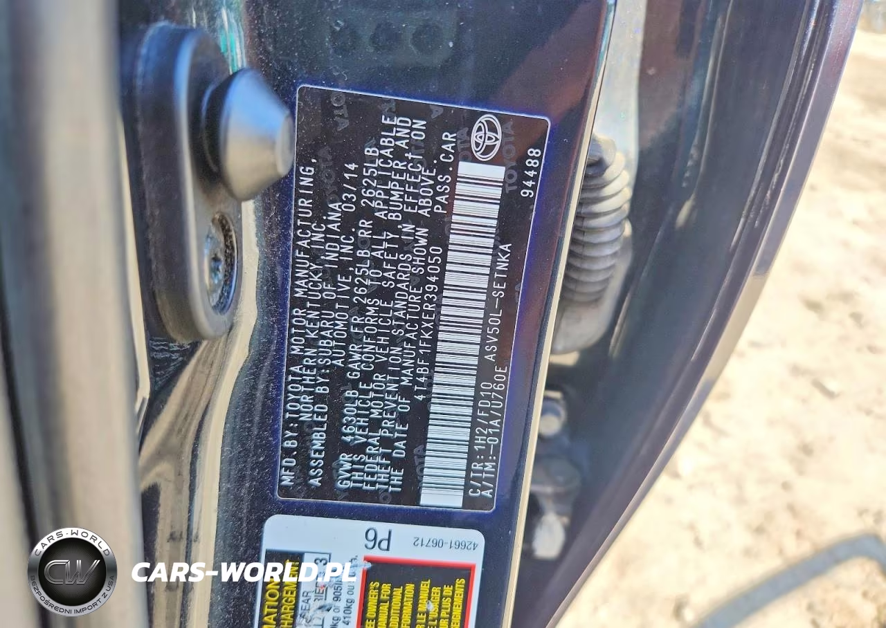 2014 Toyota Camry Le VIN:4T4BF1FKXER394050 - 12