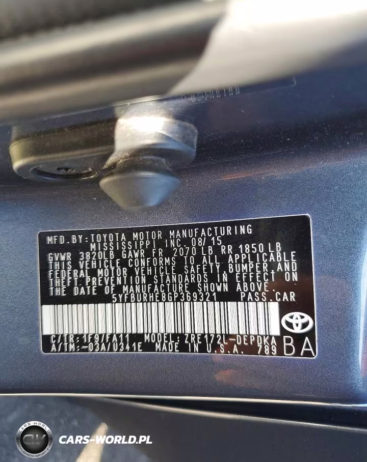 2016 Toyota Corolla L VIN:5YFBURHE8GP369321 - 13