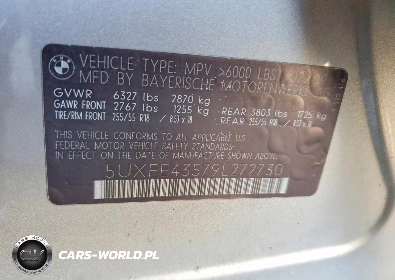 2009 BMW X5 xDrive30I VIN:5UXFE43579L272730 - 12