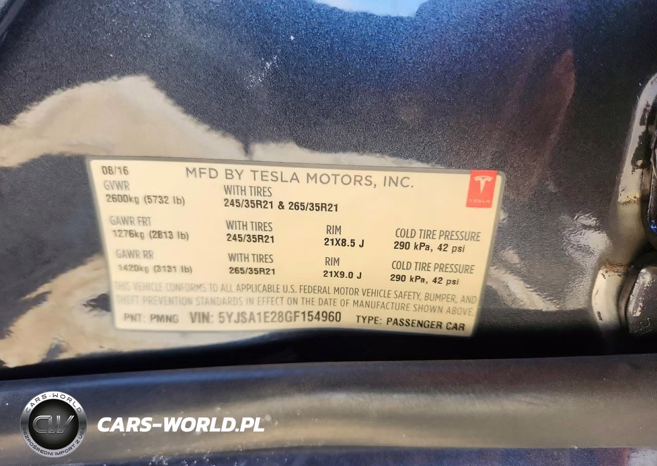 2016 Tesla Model S VIN:5YJSA1E28GF154960 - 12