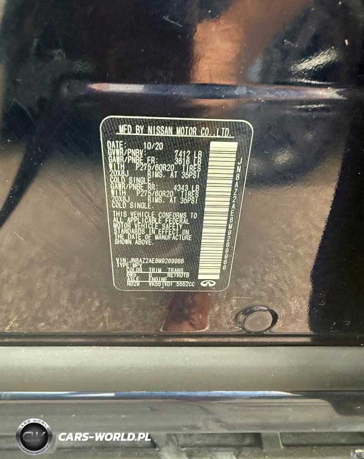 2021 Infiniti Qx80 Luxe VIN:JN8AZ2AE8M9269966 - 10