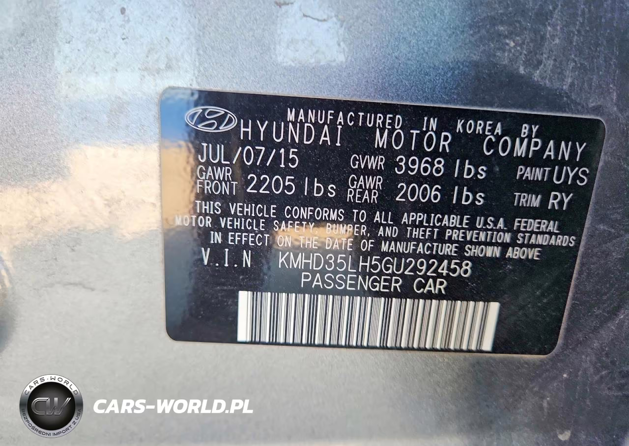 2016 Hyundai Elantra Gt Base VIN:KMHD35LH5GU292458 - 12
