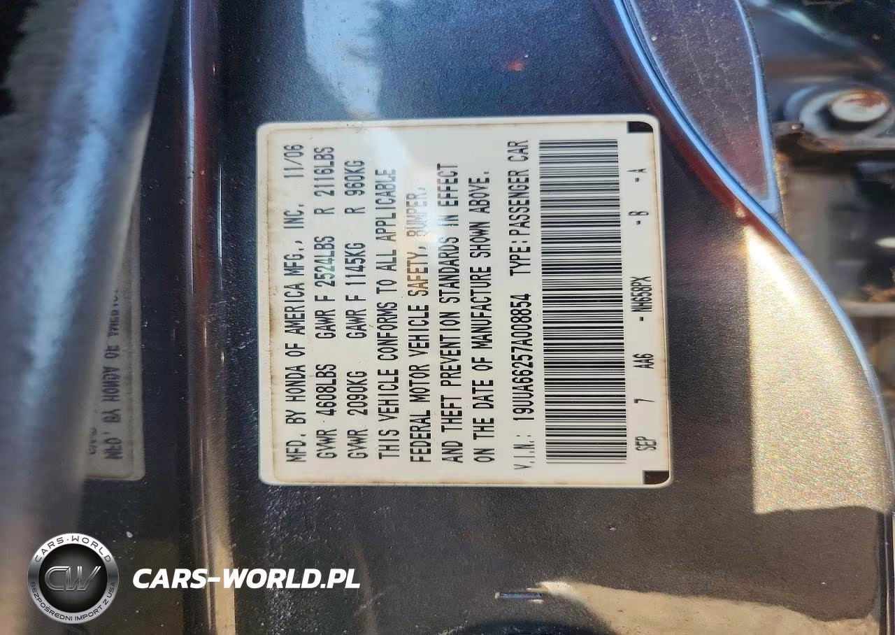 2007 Acura Tl VIN:19UUA66257A008854 - 12