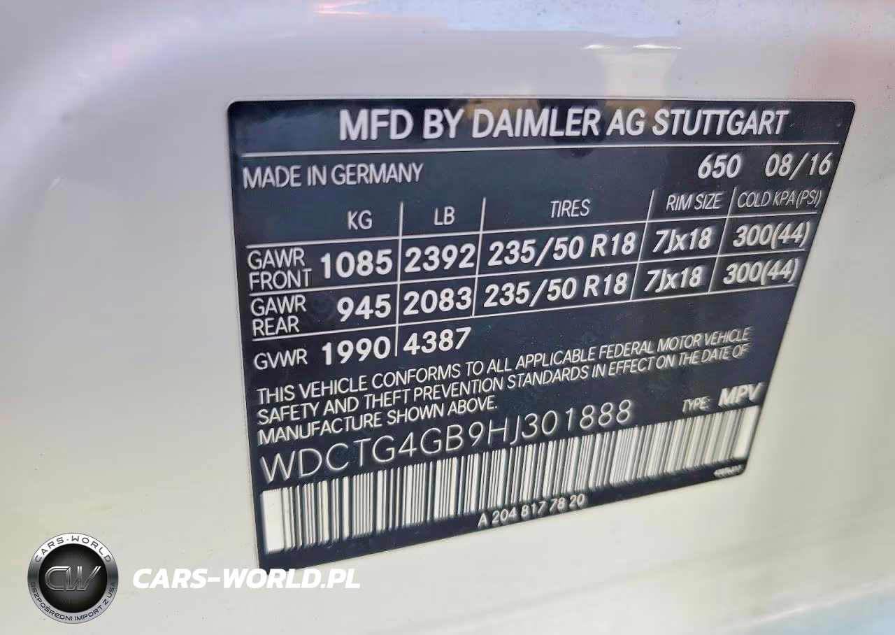 2017 Mercedes-Benz Gla 250 4Matic VIN:WDCTG4GB9HJ301888 - 13