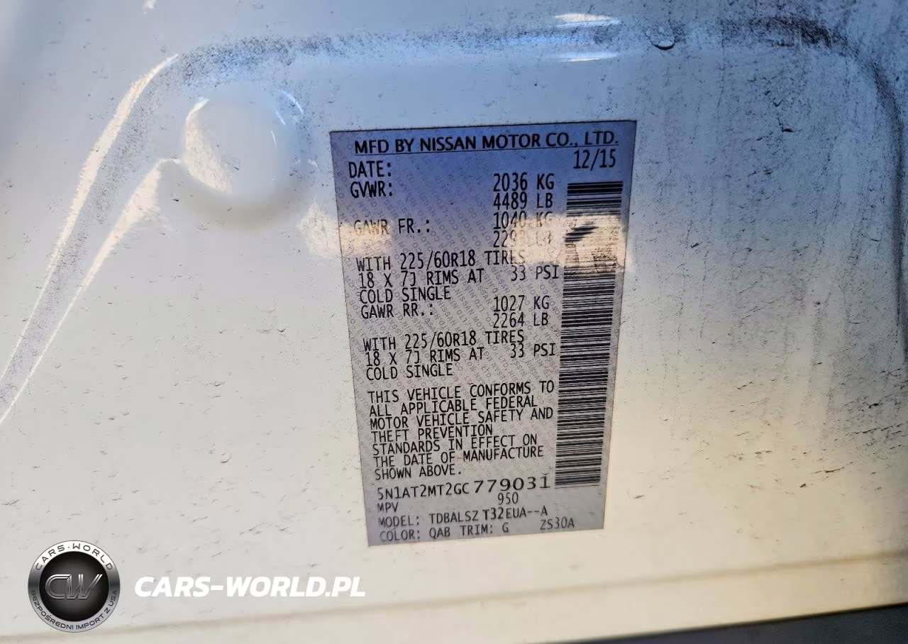 2016 Nissan Rogue Sl VIN:5N1AT2MT2GC779031 - 13
