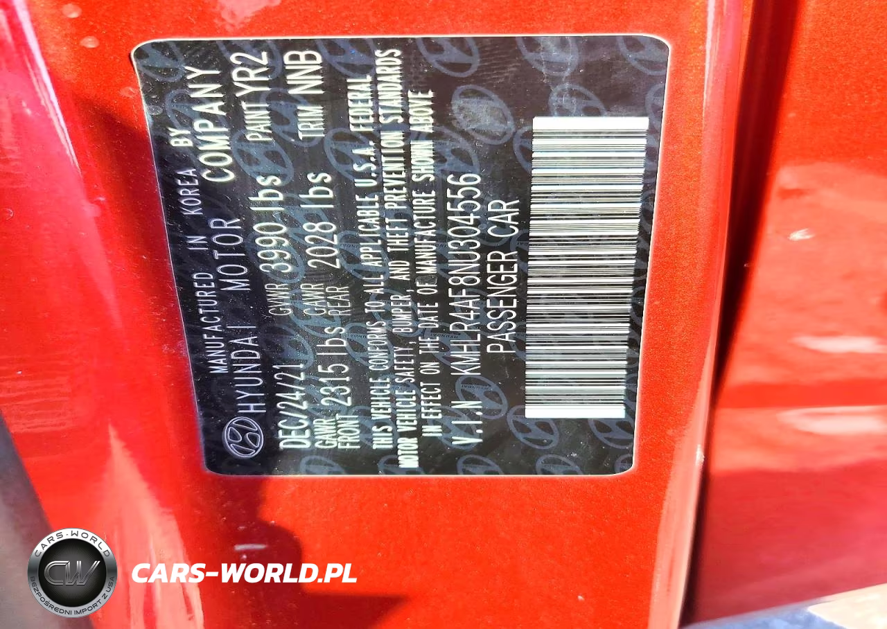 2022 Hyundai Elantra N Line VIN:KMHLR4AF8NU304556 - 12