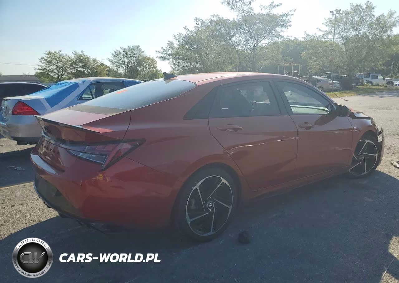 2022 Hyundai Elantra N Line VIN:KMHLR4AF8NU304556 - 3