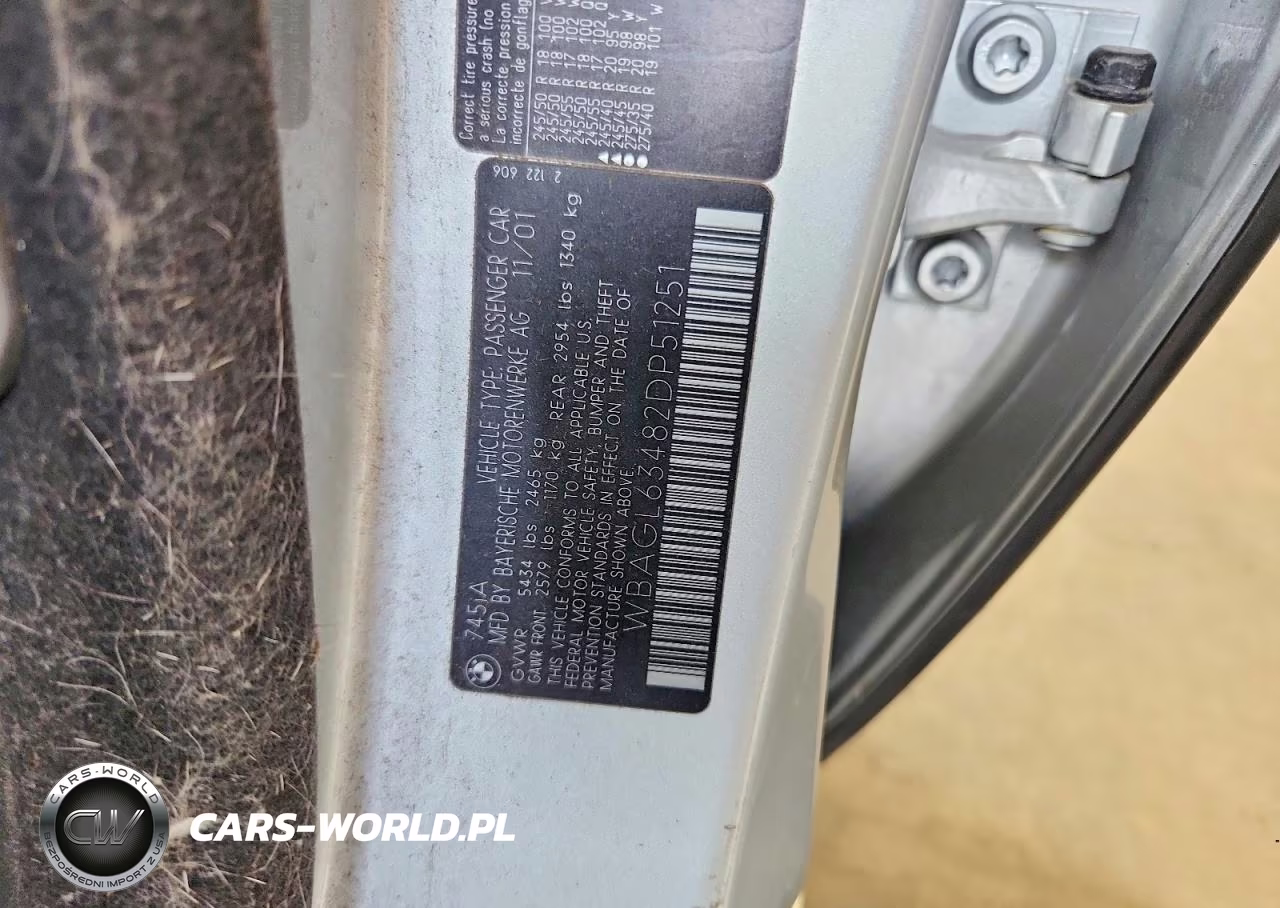 2002 BMW 745 Li VIN:WBAGL63482DP51251 - 12