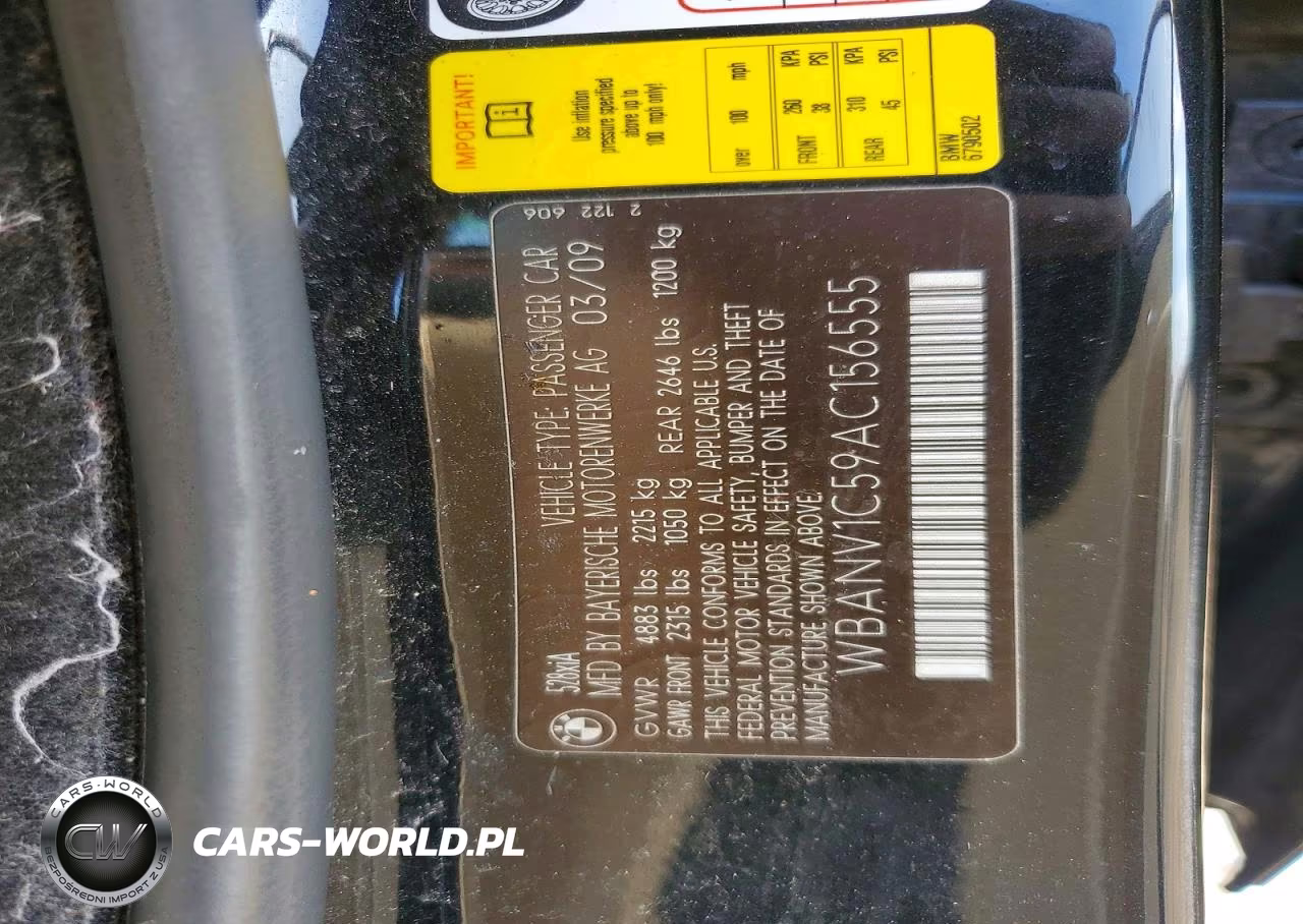 2010 BMW 528 Xi VIN:WBANV1C59AC156555 - 12