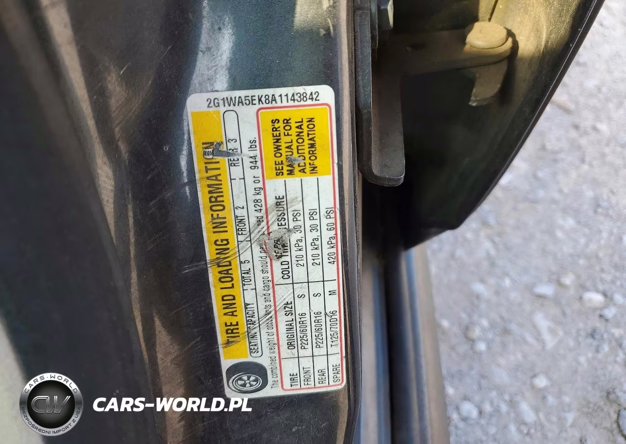 2010 Chevrolet Impala Ls VIN:2G1WA5EK8A1143842 - 12